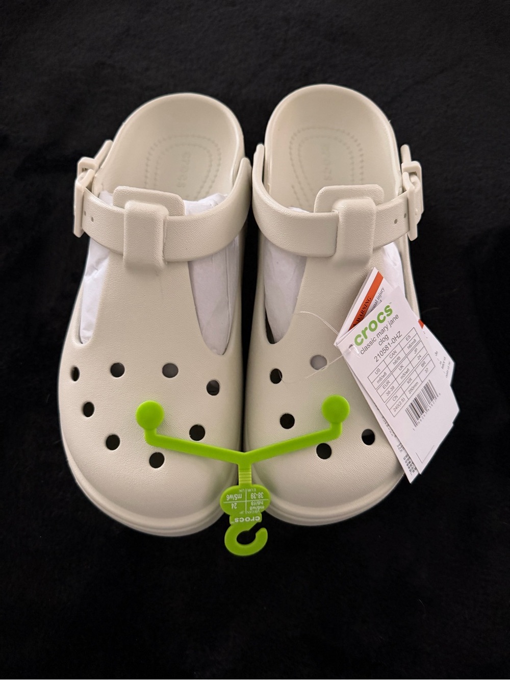 Crocs Classic White Mary Jane Clog Women's 8